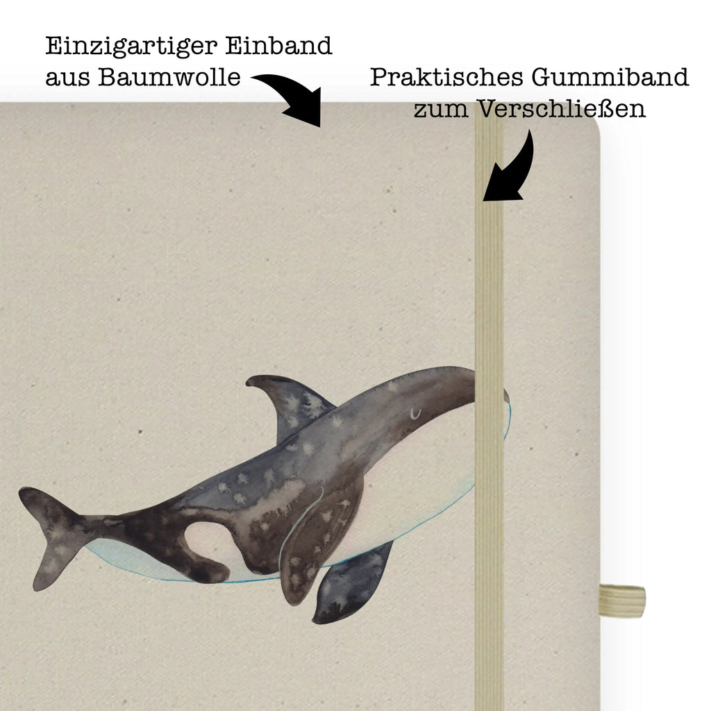 Personalised notebook Orca Seafood, aquatic animals, ocean, sea, fish, shells, corals, reef, whale, narwhal, sea urchin, lobster, platypus, turtle, manatee, crocodile, orca, shrimp, gifts for seafood lovers, water world, underwater animals, underwater world, vacation, deep sea, seafood fans, gift ideas, seafood decoration, seafood posters, office, orcas, startup, self-love, opportunities, new start, work, killer whale, motivation