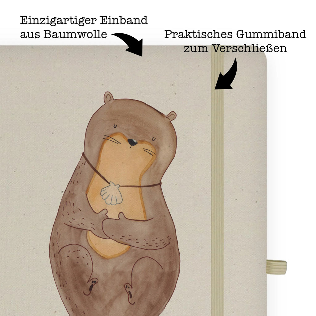 Personalised notebook otter shell otter, marten, sea otter, European otter, water mammal, aquatic animal, baby otter, predator, water, otter gifts, animal lover, gift ideas for animal lovers, animal, mammal, water animal, gifts for people in love, dreaming, otter love, brooding, daydreaming, motivation, office