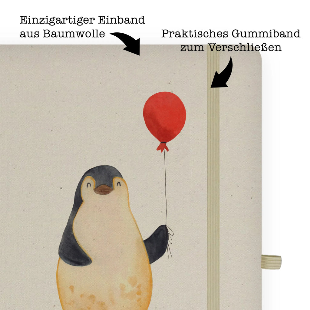 Personalised notebook Penguin balloon Penguin, North Pole, Winter, Penguins, love, new life, gift idea, motivation, best friend, love of life, balloon, penguins, new start, happiness, daydreams, gift girlfriend
