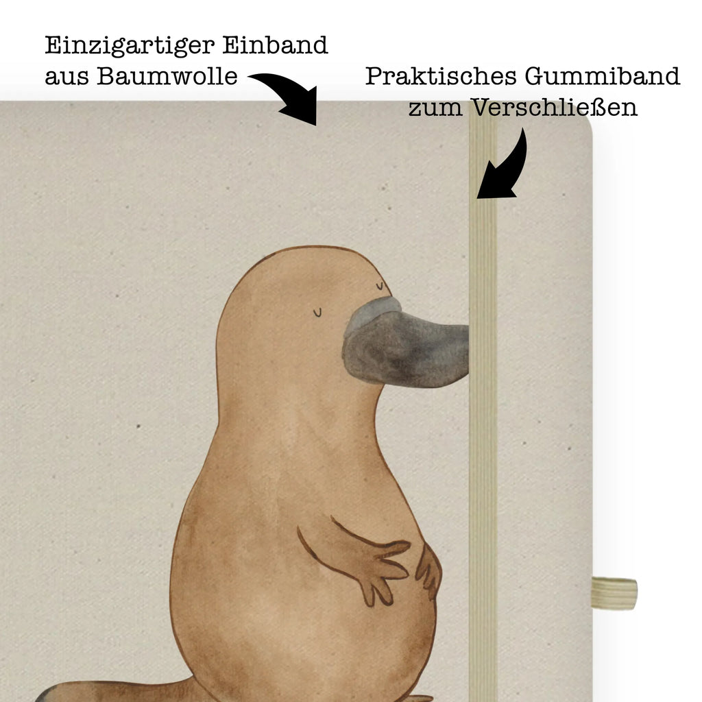DIN A4 Personalizowany Notatnik dziobak Odwaga Zwierzeta morskie, Morze, Wakacje