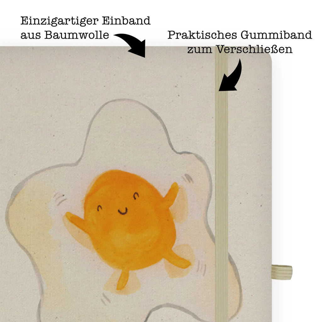 DIN A4 Personalizowany Notatnik jajko sadzone jajko Motywy zwierzęce, dobra energia, zabawne powiedzonka, zwierzęta