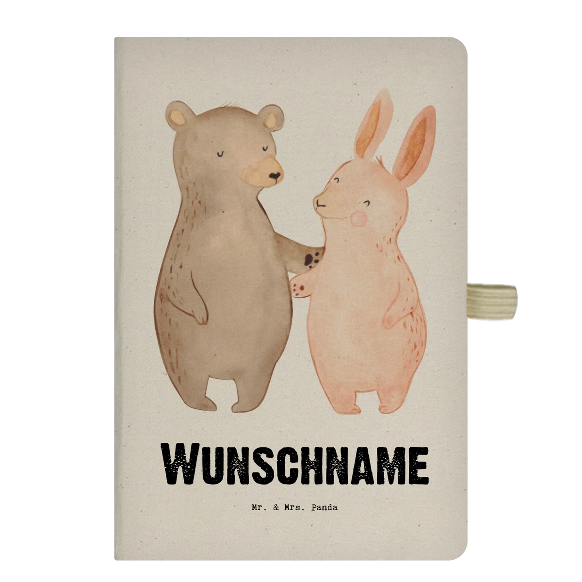 Personalised notebook Hare best friend in the world for, thank you, gift, giving, birthday, birthday present, gift idea, souvenir, make you happy, gift tip, husband, mate, love, partner, favorite person, friend, heart, significant other, bro