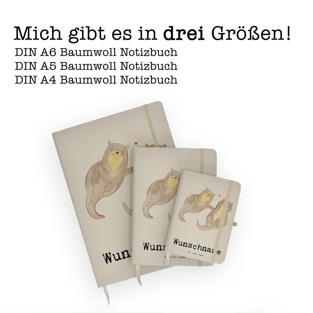 Personalised notebook otter Best partner in the world for, thank you, gift, giving, birthday, birthday present, gift idea, souvenir, make you happy, gift tip, couple, Man, Spouse, Wife, boyfriend, love, Woman, significant other, Partner, Husband. Girlfriend