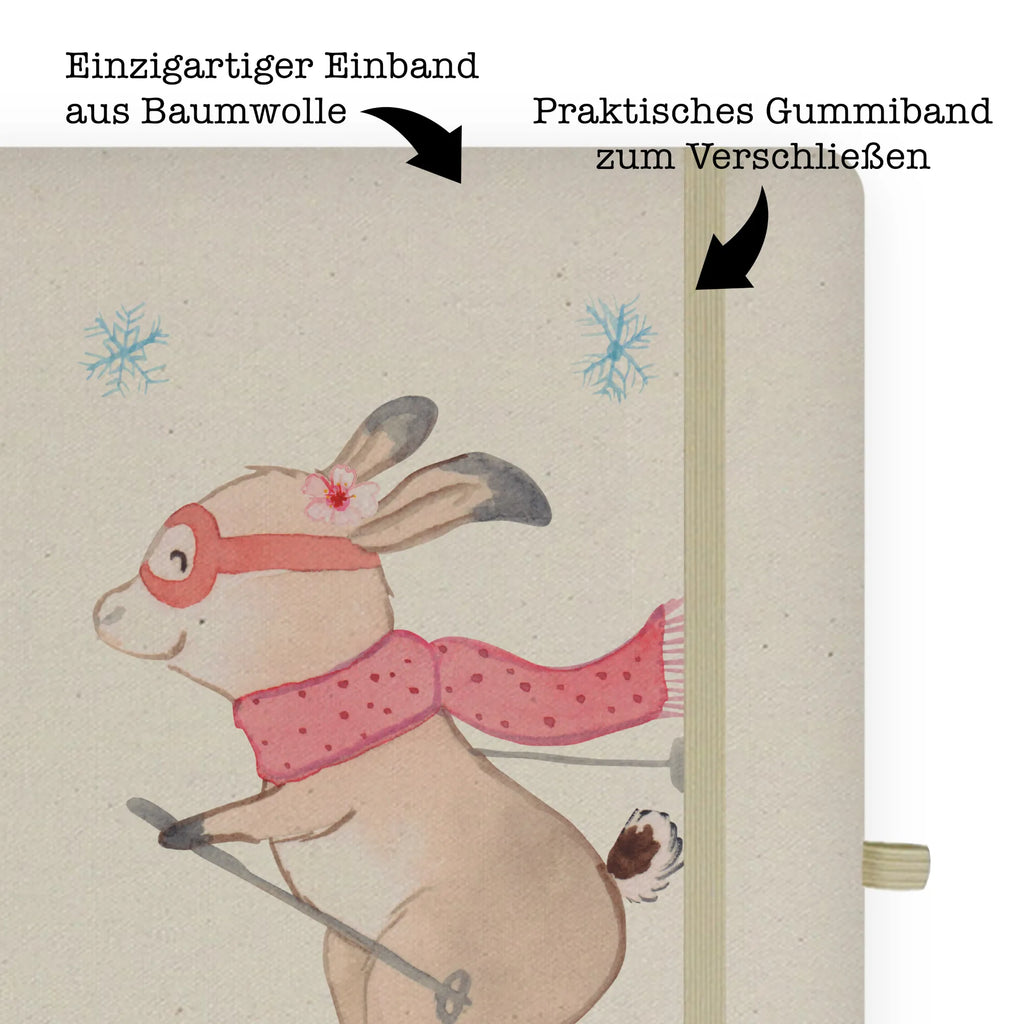 Personalised notebook Hare To ski Gift, sport, hobby, giving, thank you, award, profit, athlete, Skiing, ski sport, ski race, skiing, ski competition