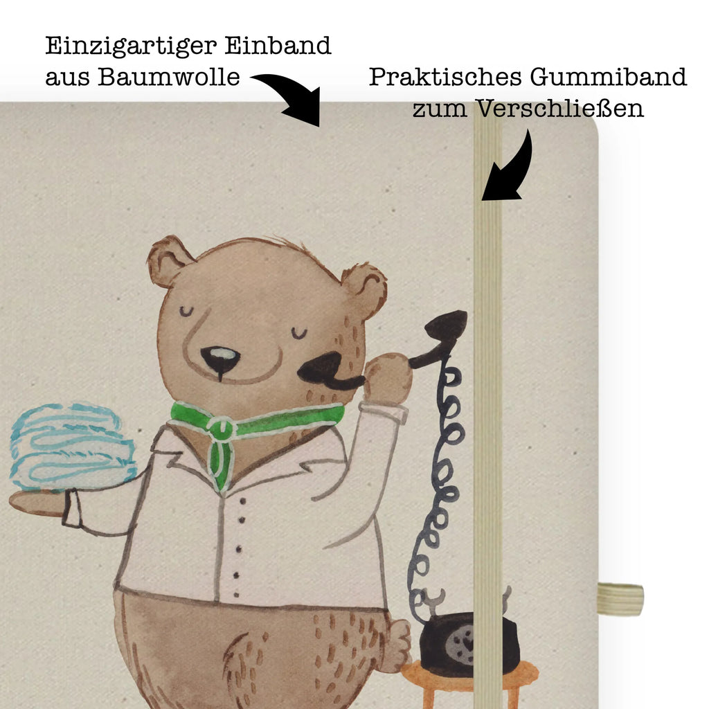 Personalised notebook Hotel Manager Heart gift, gift idea, best, farewell gift, passing exam, anniversary, retirement, promotion, job start, sayings, funny, profession