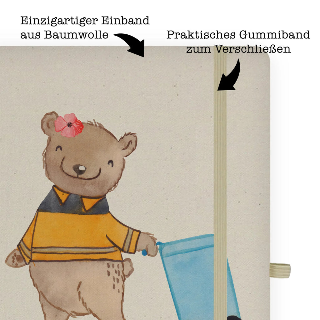 Personalised notebook female garbage collector Heart gift, gift idea, best, farewell gift, passing exam, anniversary, retirement, promotion, job start, sayings, funny, profession