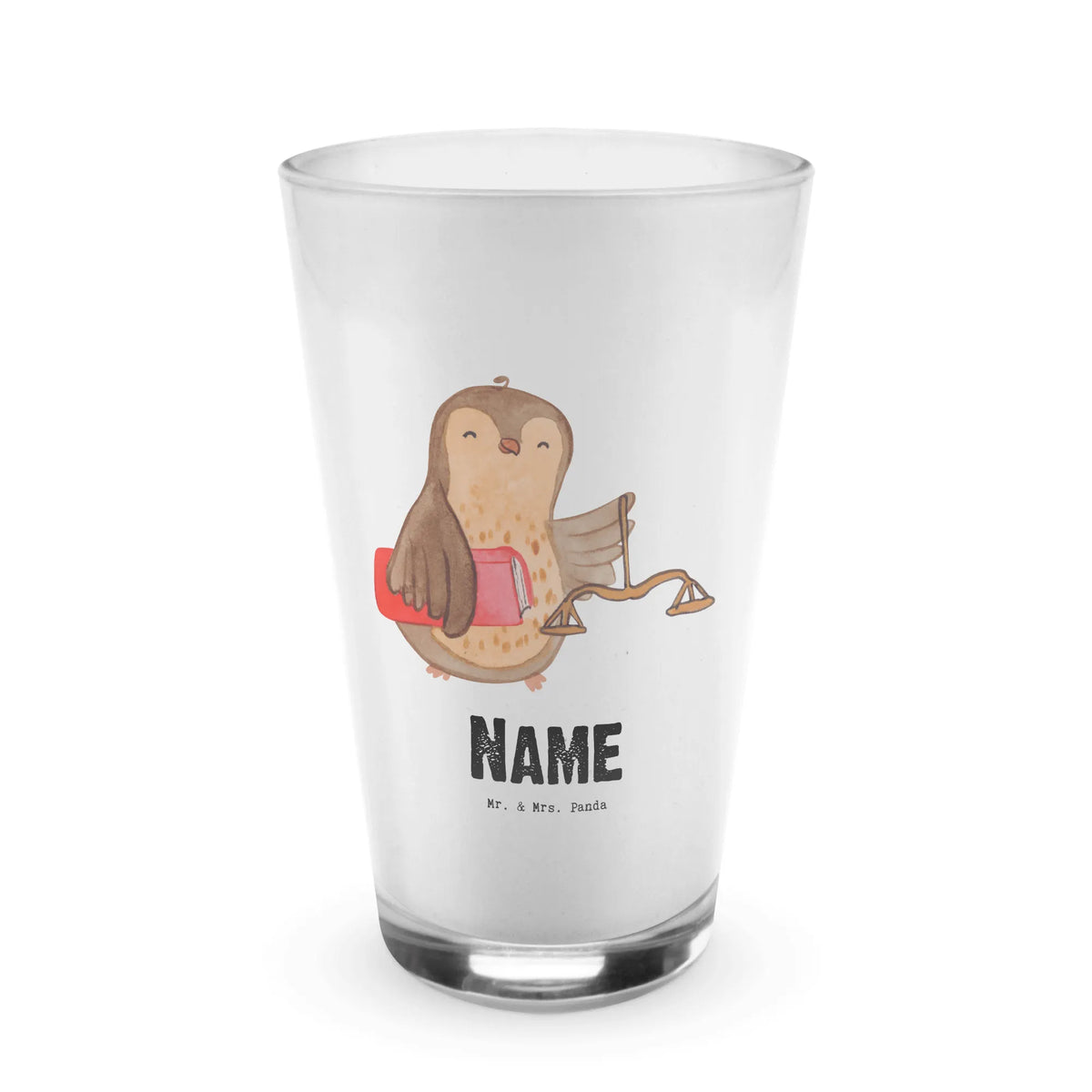 Personalised glass jurist Heart gift, gift idea, best, farewell gift, passing exam, anniversary, retirement, promotion, job start, sayings, funny, profession