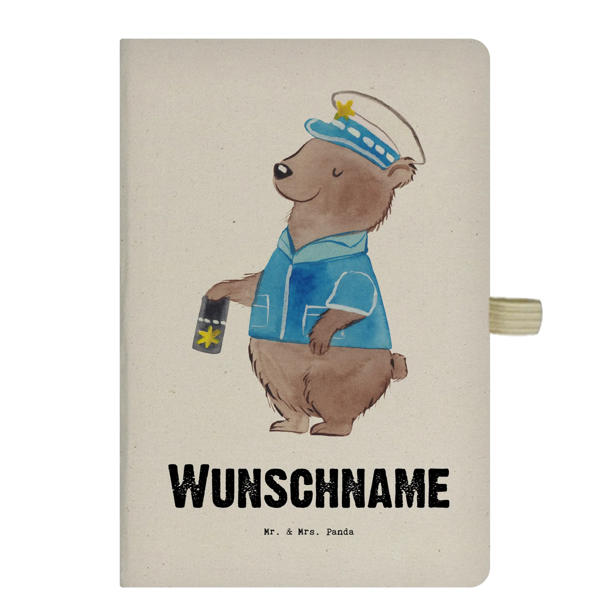 DIN A4 Personalizowany Notatnik Policjant serce Zawód, Wykształcenie, Jubileusz, Pożegnanie, Emerytura, Kolega, Koleżanka, Prezent, Dawać, Pracownik, Współpracownik, Firma, Dziękuję, Dziękuję bardzo