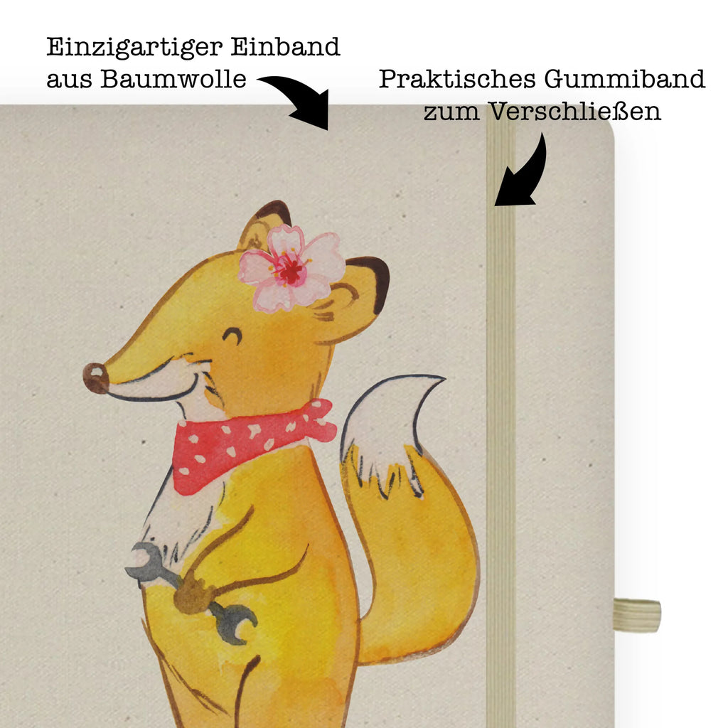 Personalised notebook Automotive Mechatronics Technician Heart gift, gift idea, best, farewell gift, passing exam, anniversary, retirement, promotion, job start, sayings, funny, profession