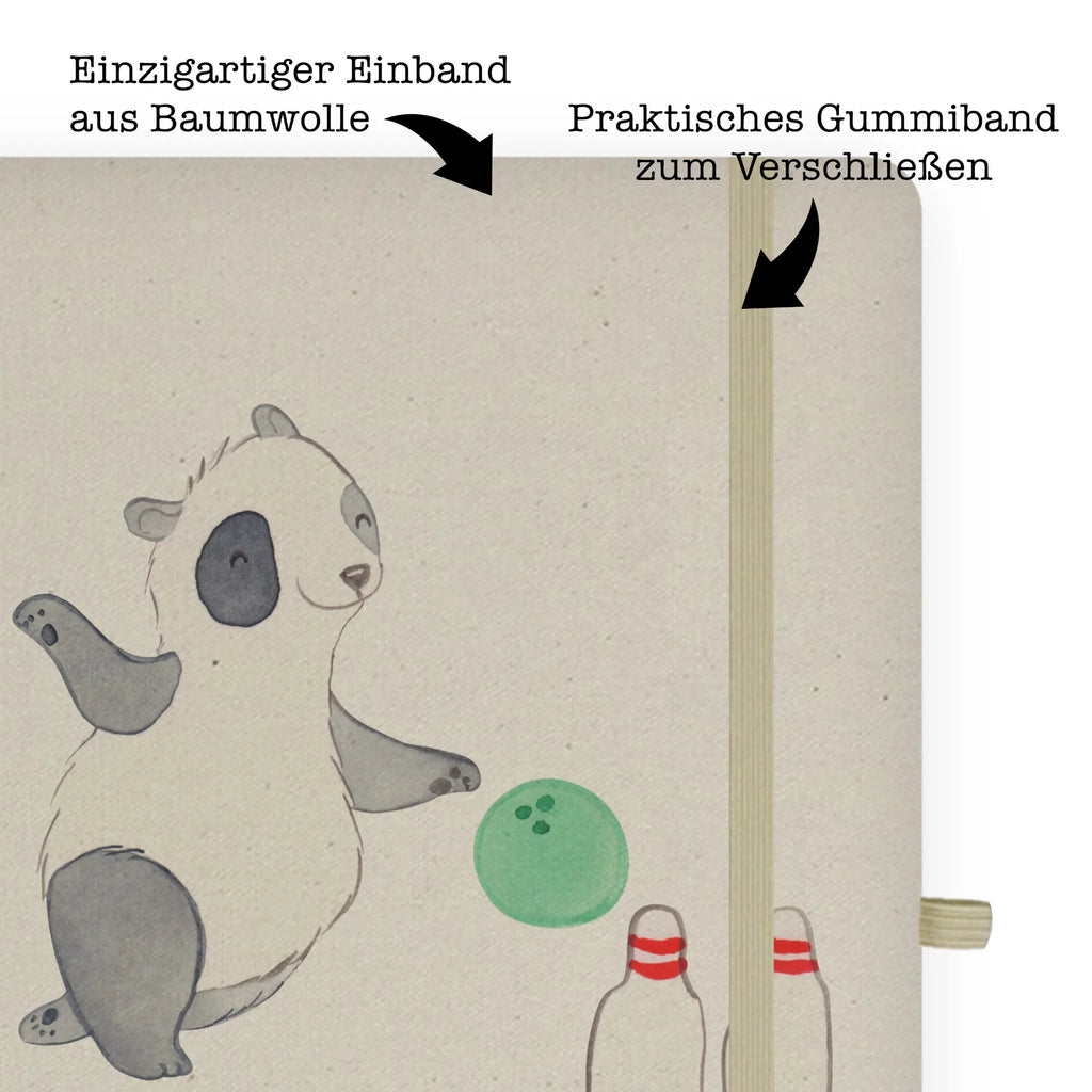 Personalised notebook panda bowling Gift, sport, hobby, giving, thank you, award, profit, athlete, bowling trip, bowling, bowling center, bowling party, bowling alley, go bowling