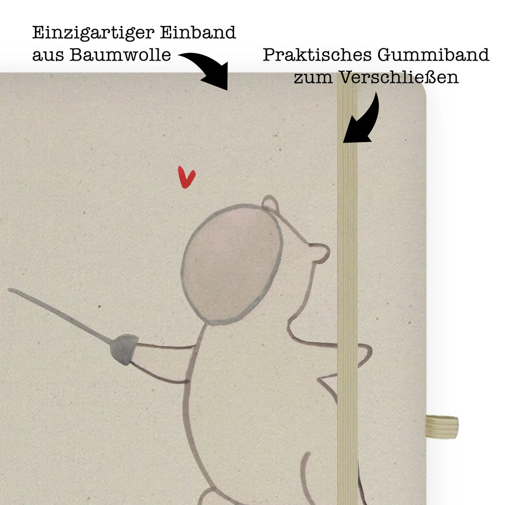 DIN A4 Personalizowany Notatnik Panda Szermierka Prezent, Sport, Dyscyplina sportowa, Hobby, Darować, Dziękuję, Dzięki, Wyróżnienie, Wygrana, Sportowiec