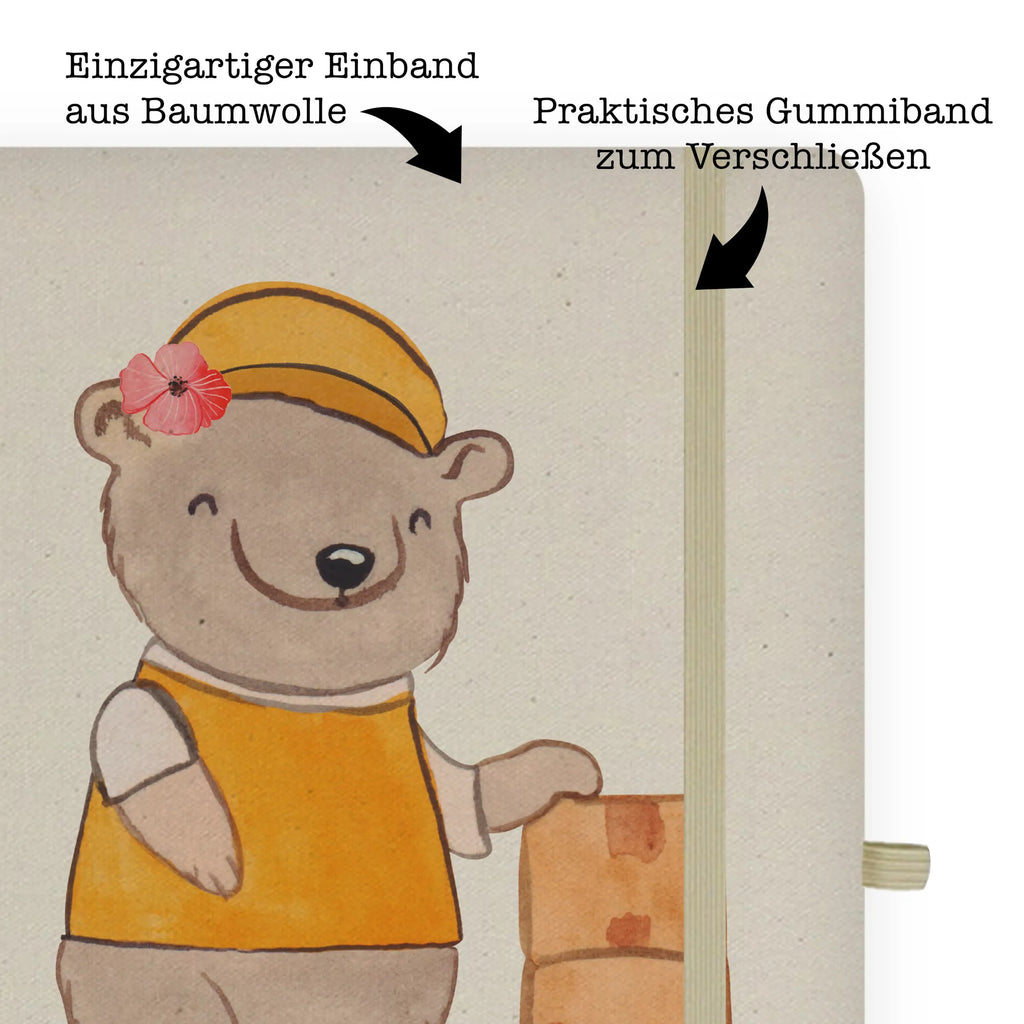 Personalised notebook Parcel deliverer Heart gift, gift idea, best, farewell gift, passing exam, anniversary, retirement, promotion, job start, sayings, funny, profession