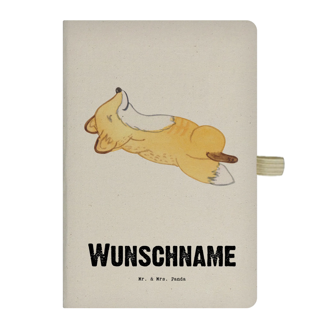 Personalised notebook Fox crunches Gift, sport, hobby, giving, thank you, award, profit, athlete, gym, crunches, fitness, Crunches