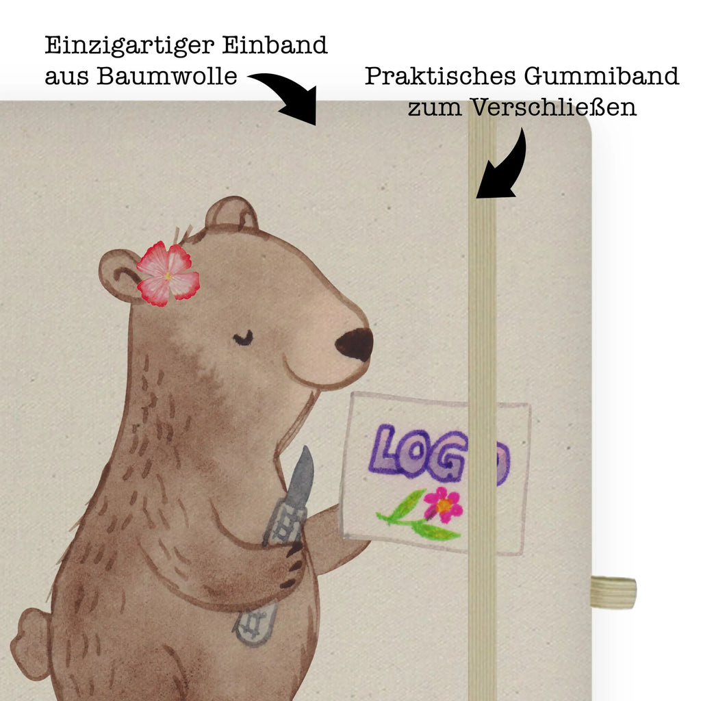 DIN A4 Personalizowany Notatnik technik reklamy serce Zawód, Wykształcenie, Jubileusz, Pożegnanie, Emerytura, Kolega, Koleżanka, Prezent, Dawać, Pracownik, Współpracownik, Firma, Dziękuję, Dziękuję bardzo