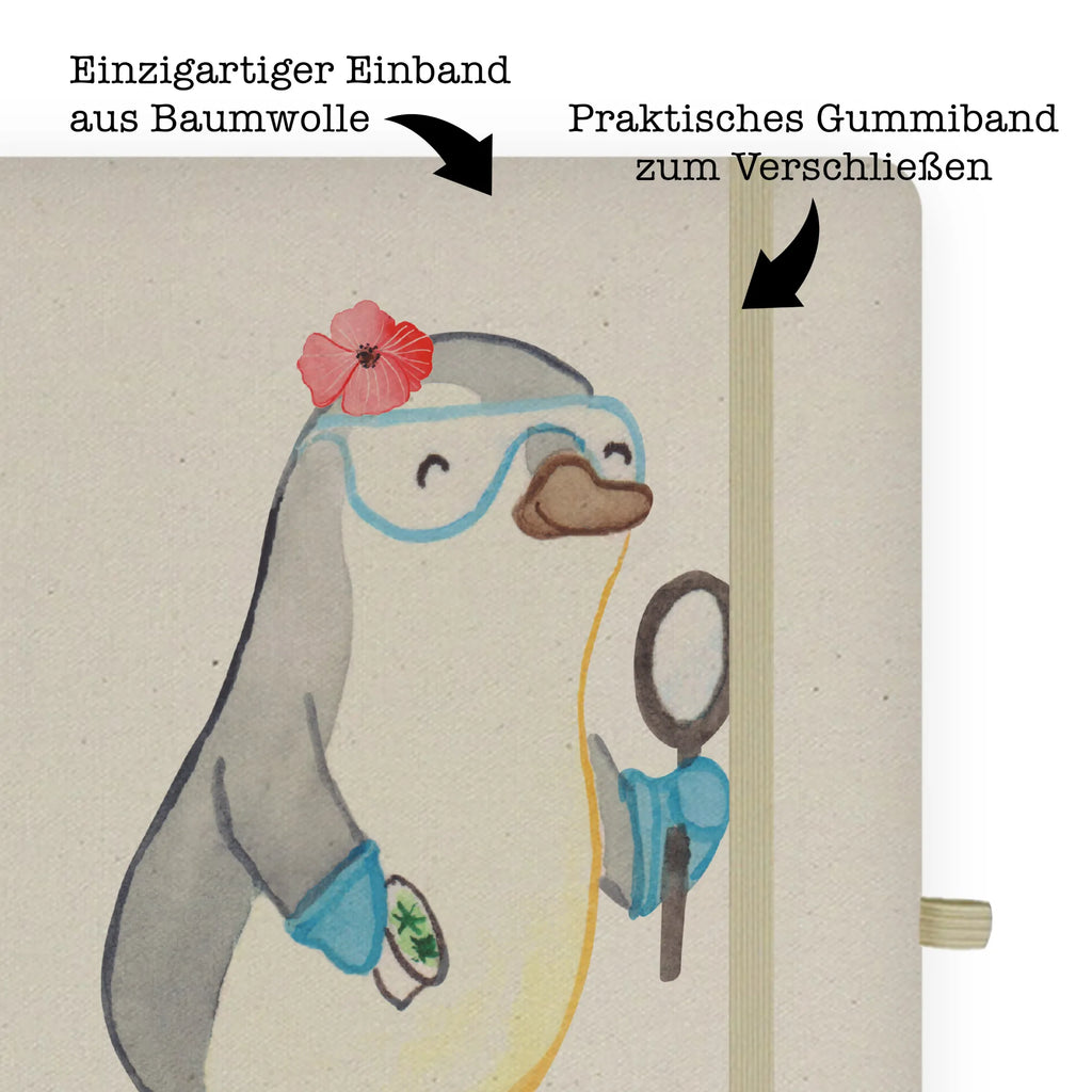 Personalised notebook biologist Heart gift, gift idea, best, farewell gift, passing exam, anniversary, retirement, promotion, job start, sayings, funny, profession