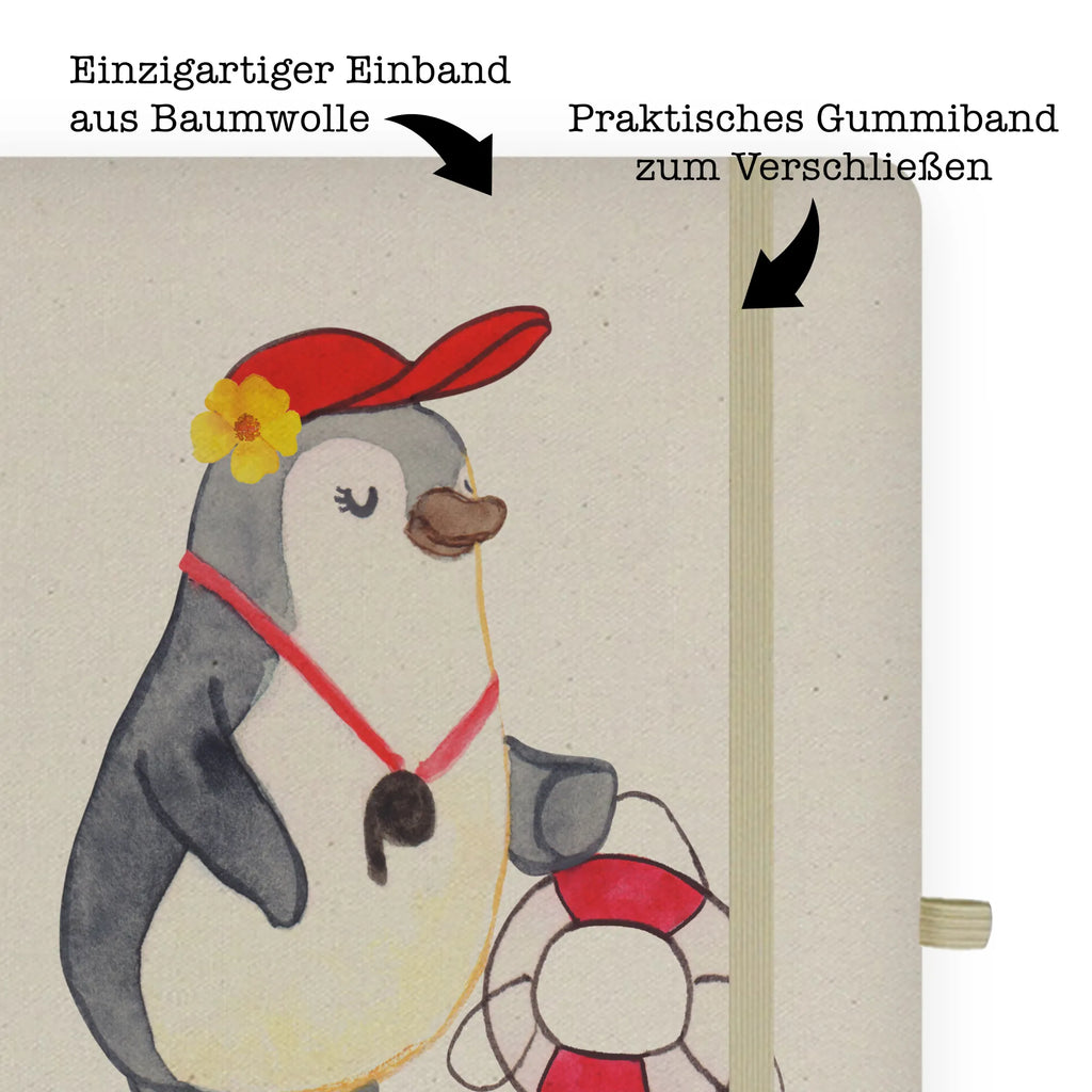 Personalised notebook Lifeguard heart gift, gift idea, best, farewell gift, passing exam, anniversary, retirement, promotion, job start, sayings, funny, profession