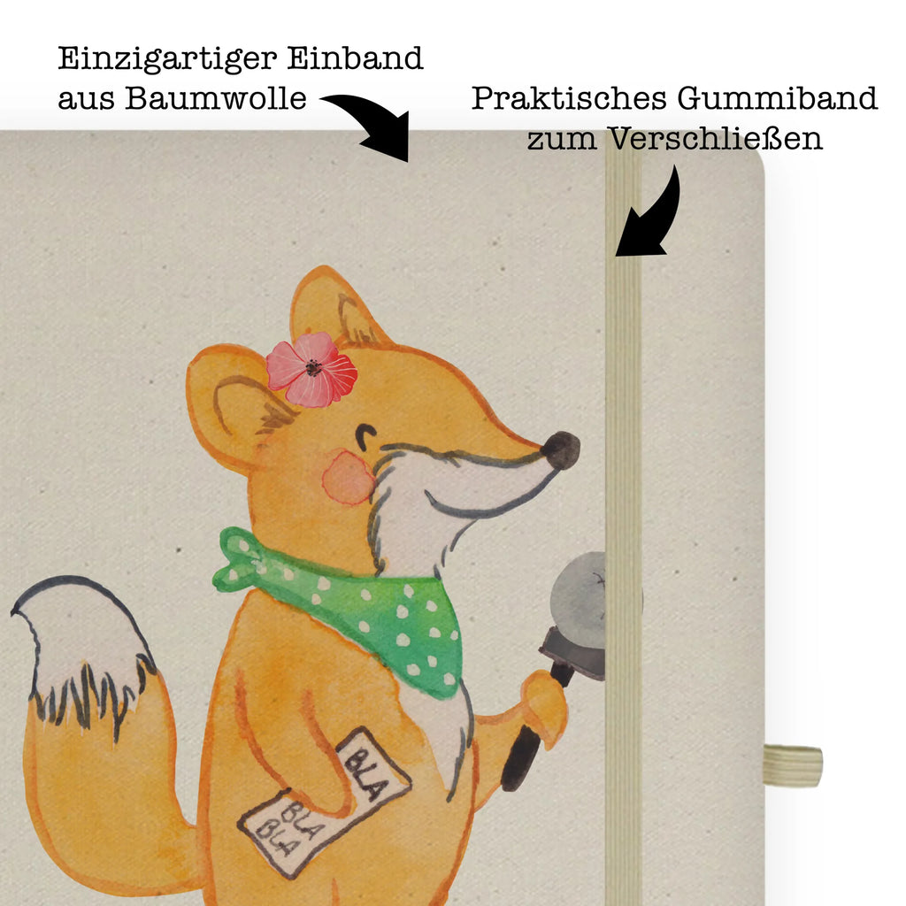 Personalised notebook journalist Heart gift, gift idea, best, farewell gift, passing exam, anniversary, retirement, promotion, job start, sayings, funny, profession