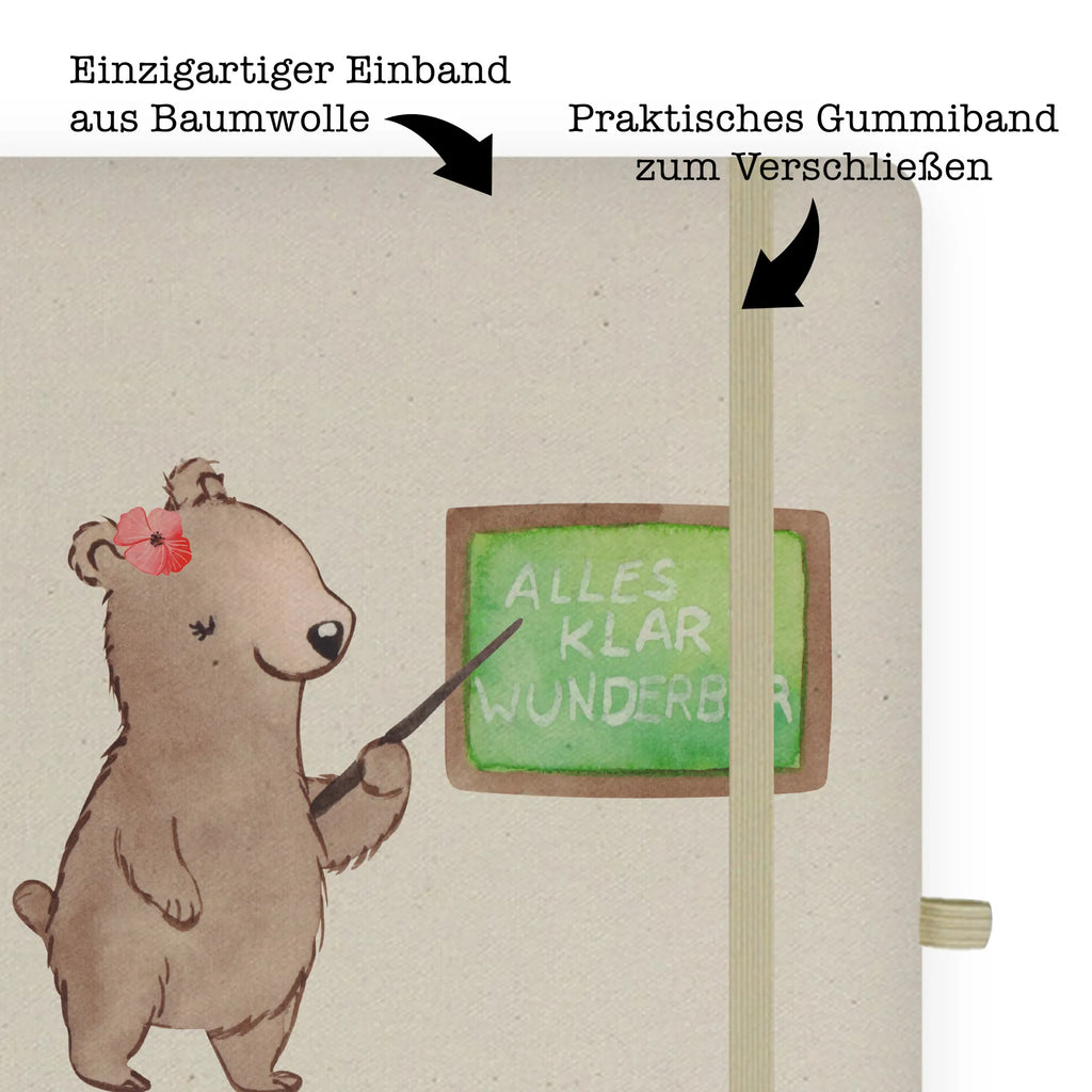 Personalised notebook female lecturer Heart gift, gift idea, best, farewell gift, passing exam, anniversary, retirement, promotion, job start, sayings, funny, profession