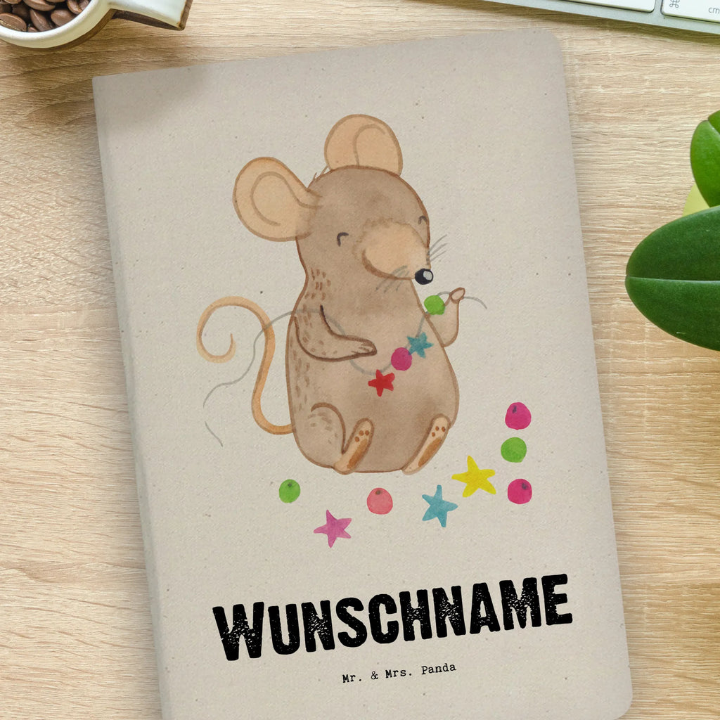 Personalised notebook Mouse make jewelry yourself Gift, sport, hobby, giving, thank you, award, profit, athlete, DIY, make jewelry, Make jewelry yourself