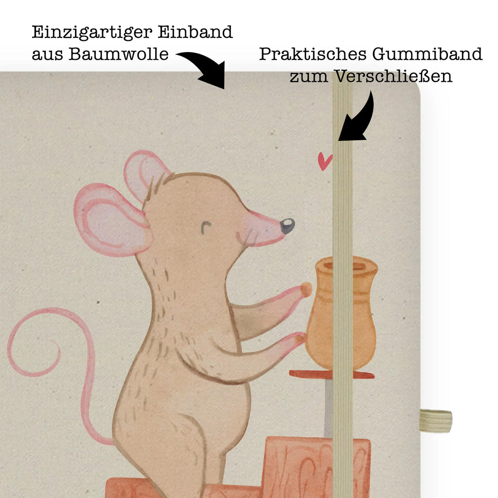 Personalised notebook Mouse pottery Gift, sport, hobby, giving, thank you, award, profit, athlete, pottery, pottery class, Pottery