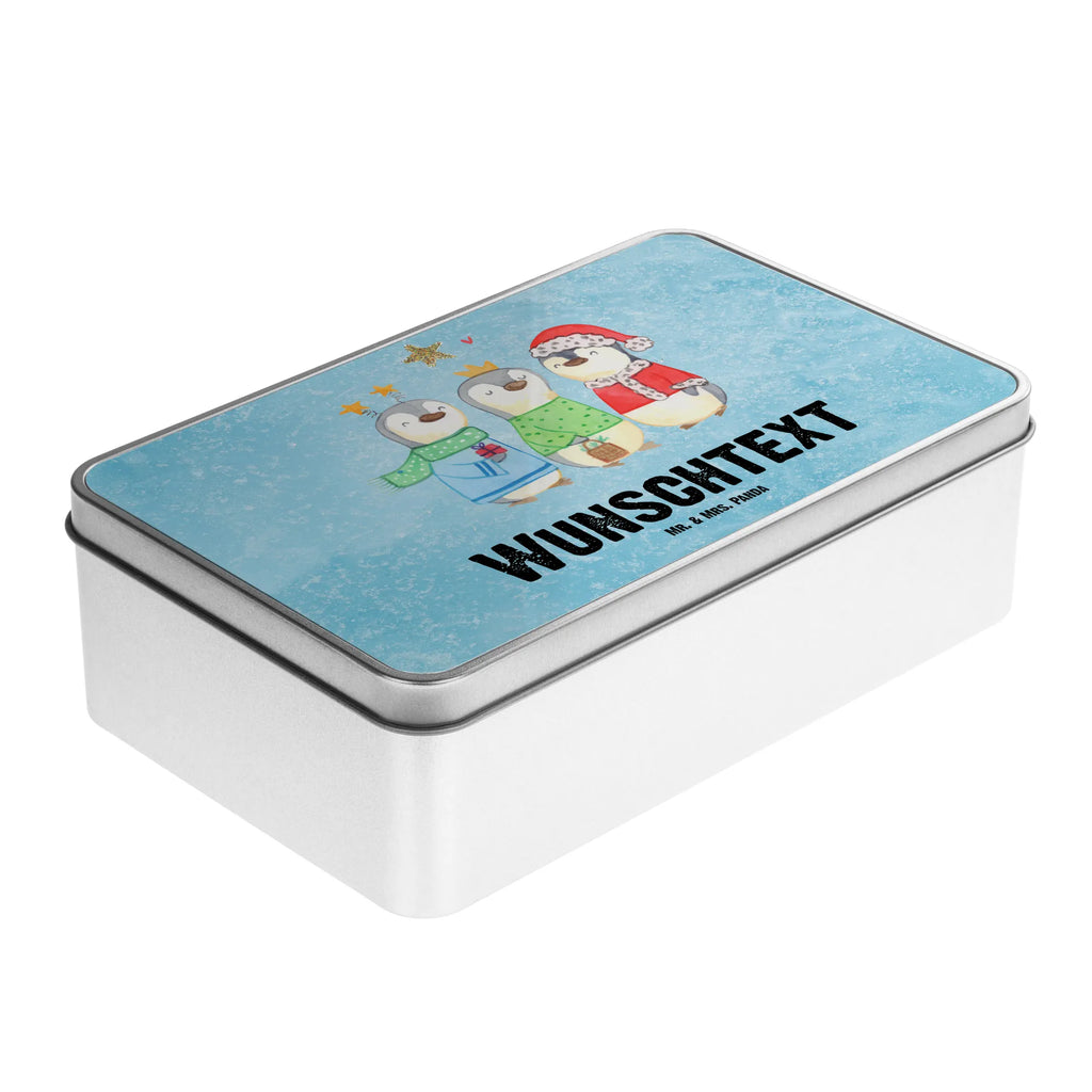 Spersonalizowana metalowa puszka zimowy czas Święci Trzej Królowie Zima, Boże Narodzenie, dekoracje świąteczne, Mikołaj, Adwent, Wigilia, zimowy motyw