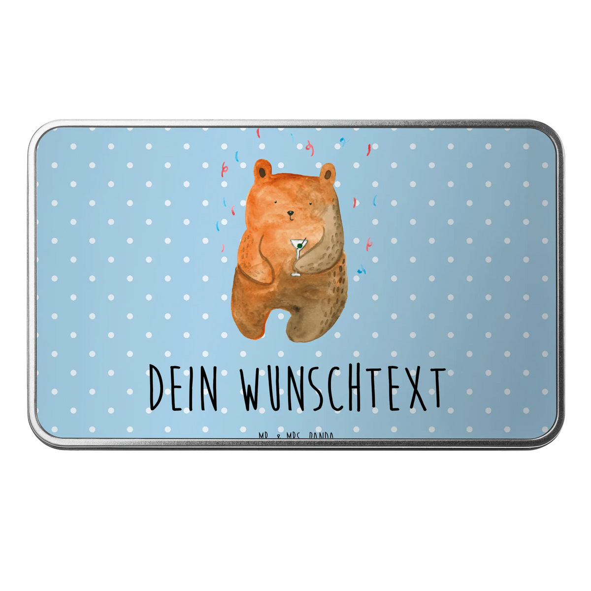 Personalised metal tin bear party teddy bear, cuddly toy, Present, Partying, Good mood, Birthday, Bring a present, Birthday present, Celebrate