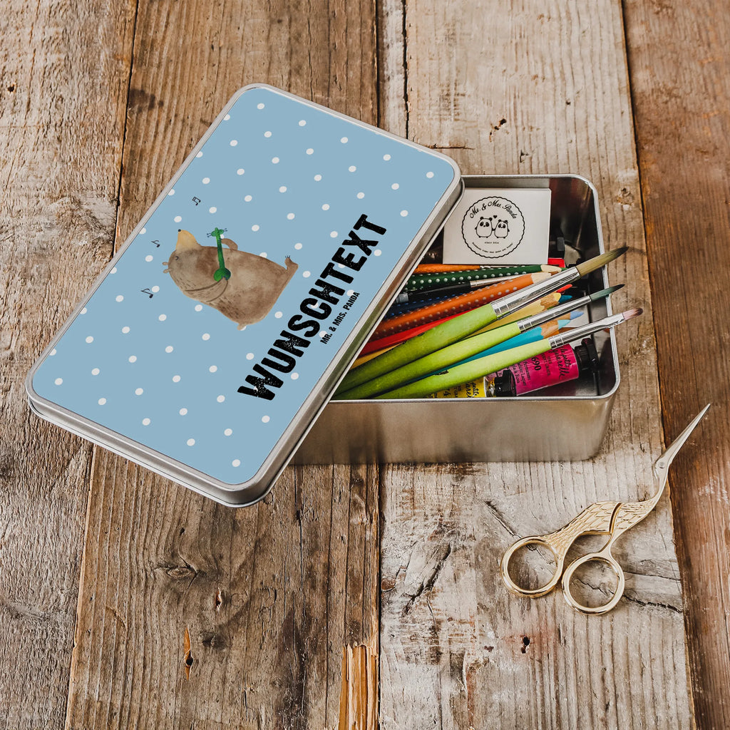 Spersonalizowana metalowa puszka niedźwiedź Gitara Niedźwiedź, Miś, Pluszowy miś