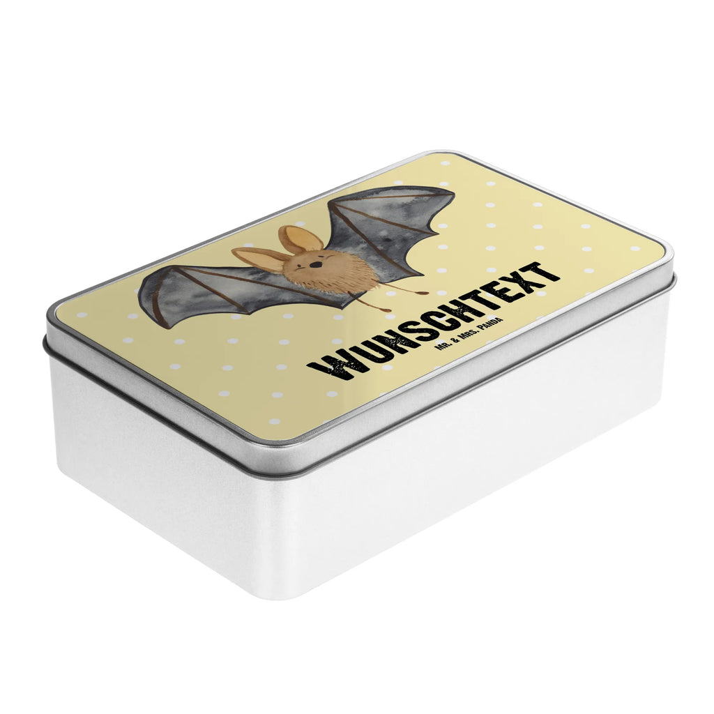 Spersonalizowana metalowa puszka nietoperz skrzydło Motywy zwierzęce, dobra energia, zabawne powiedzonka, zwierzęta