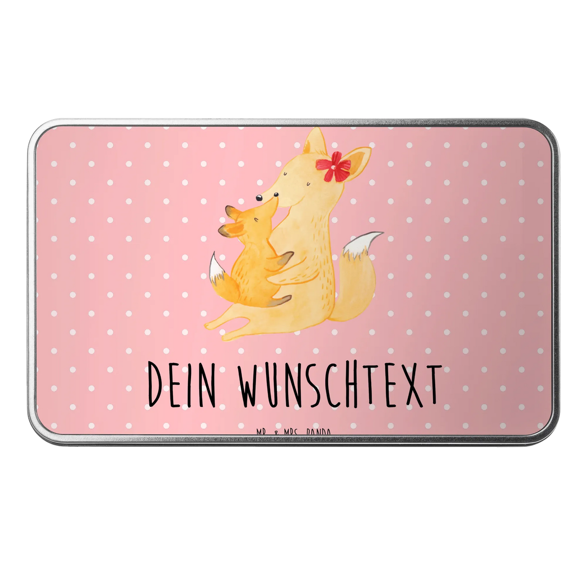 Personalised metal tin Fox mummy Father's Day, Mother's Day, best daughter, mother, favourite daughter, present, daughter
