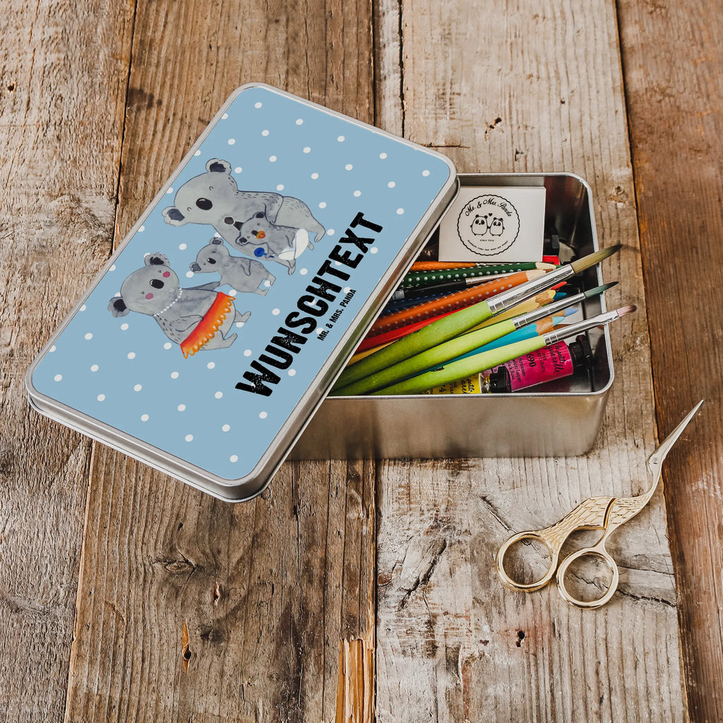 Personalised metal tin Koala Family Family, Father's Day, Mother's Day, brother, sister, Mom, Dad, children, family, Koala, dad, family life, koalas, mom, siblings