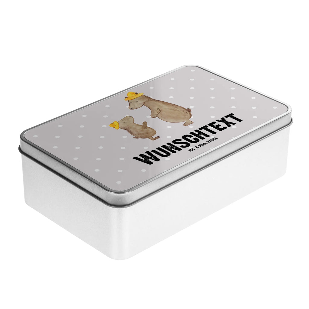 Personalised metal tin Bears with hats Family, Father's Day, Mother's Day, brother, sister, Mom, Dad, daddy, role model, son, family, bear, favourite person, dad, child, sons, father, children, father-son, father's day