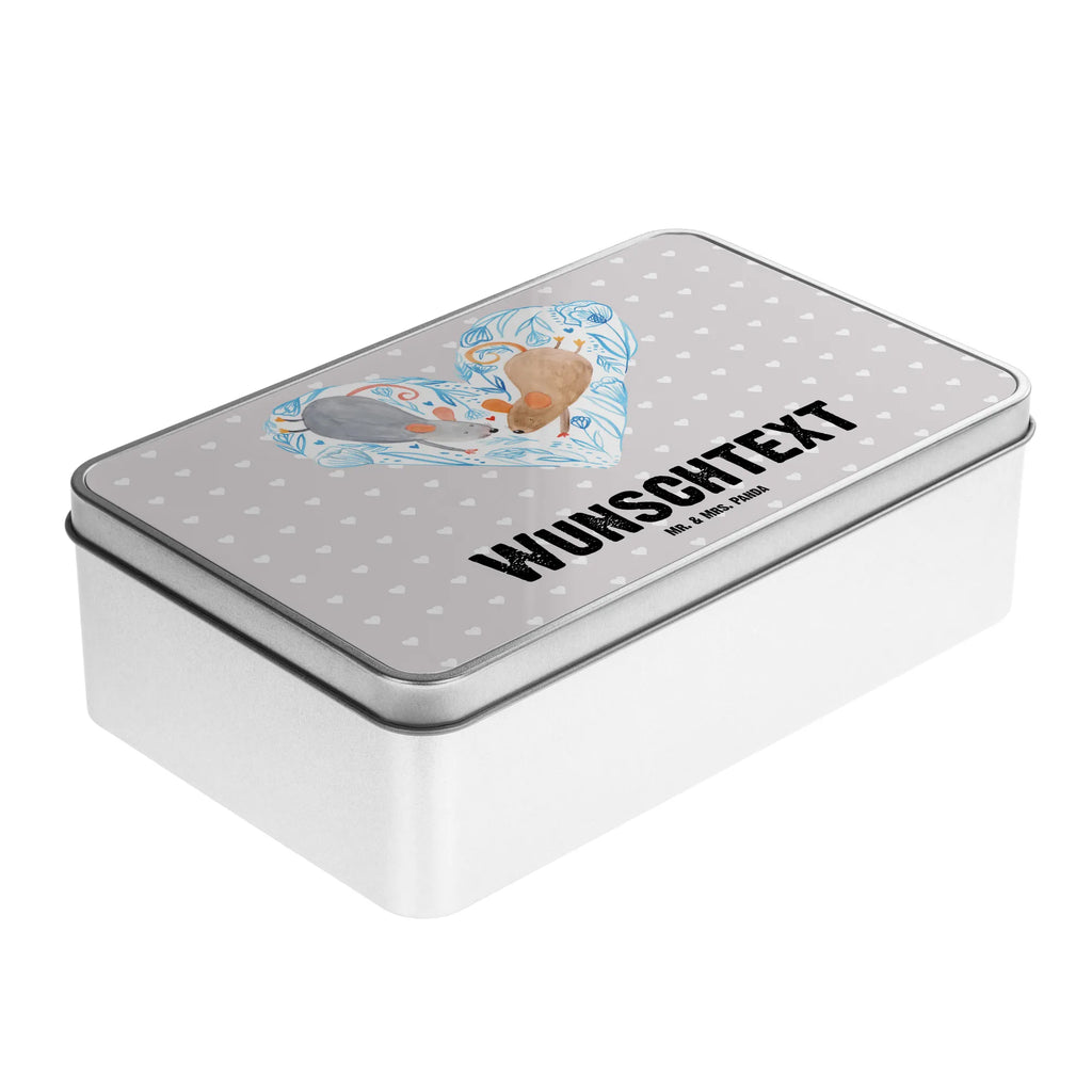 Personalised metal tin Mice heart Love, Loving, Two, Together, Marriage, Engagement, Proposal of marriage, Love gift, gift for her, gift for him, anniversary gift, wedding, favourite person, love, love message, gift for two, togetherness, engagement, love gift, mouse, proof of love, mice, anniversary