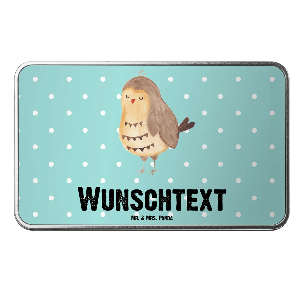 Personalised metal tin Owl Satisfied owl, forest animal, bird, nocturnal, gift ideas, birthday present, illustrated, funny, romantic gift, owl decor, Pun funny, Owl, Saying beautiful, Love saying, Wedding anniversary gift, Owl deco, Owl saying, Romantic