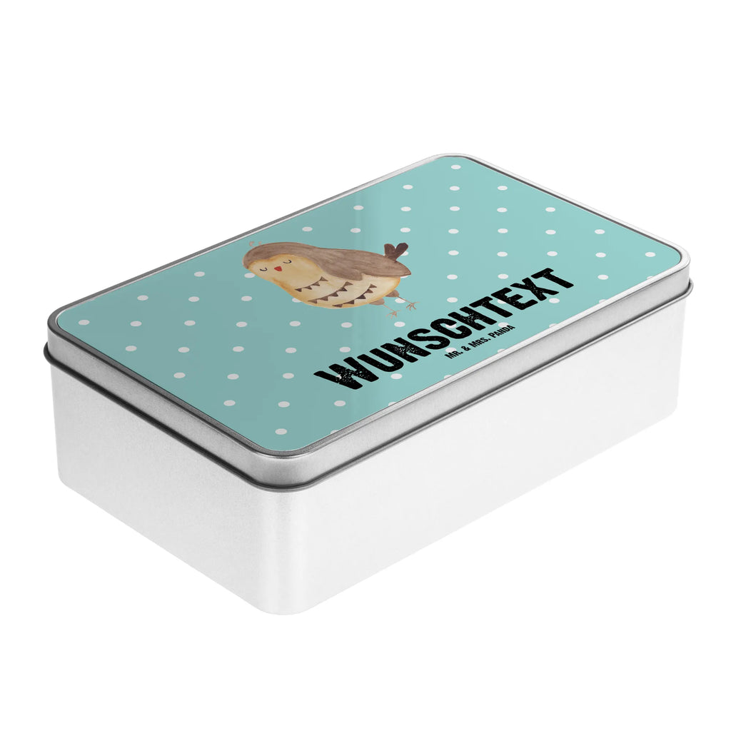 Personalised metal tin Owl Satisfied owl, forest animal, bird, nocturnal, gift ideas, birthday present, illustrated, funny, romantic gift, owl decor, Pun funny, Owl, Saying beautiful, Love saying, Wedding anniversary gift, Owl deco, Owl saying, Romantic