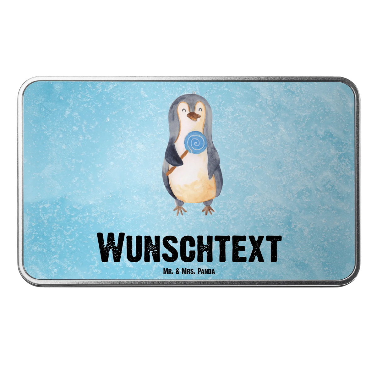 Personalised metal tin Penguin lollipop Penguin, North Pole, Winter, Penguins, slogan, rebel, bullshit, candy, penguins, hoodlum, lollipop, crook