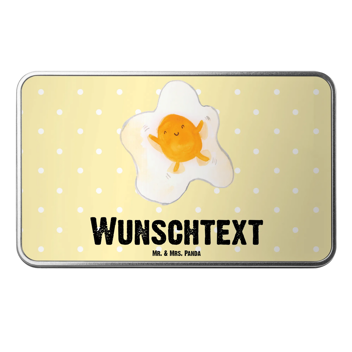 Personalised metal tin Fried egg egg small animals, cute, funny, cute animal motives, hand drawn, small world, funny sayings, good mood, happy, gifts, gift ideas, special gifts, animal lover, card, love, day, fried egg, nice, Egg