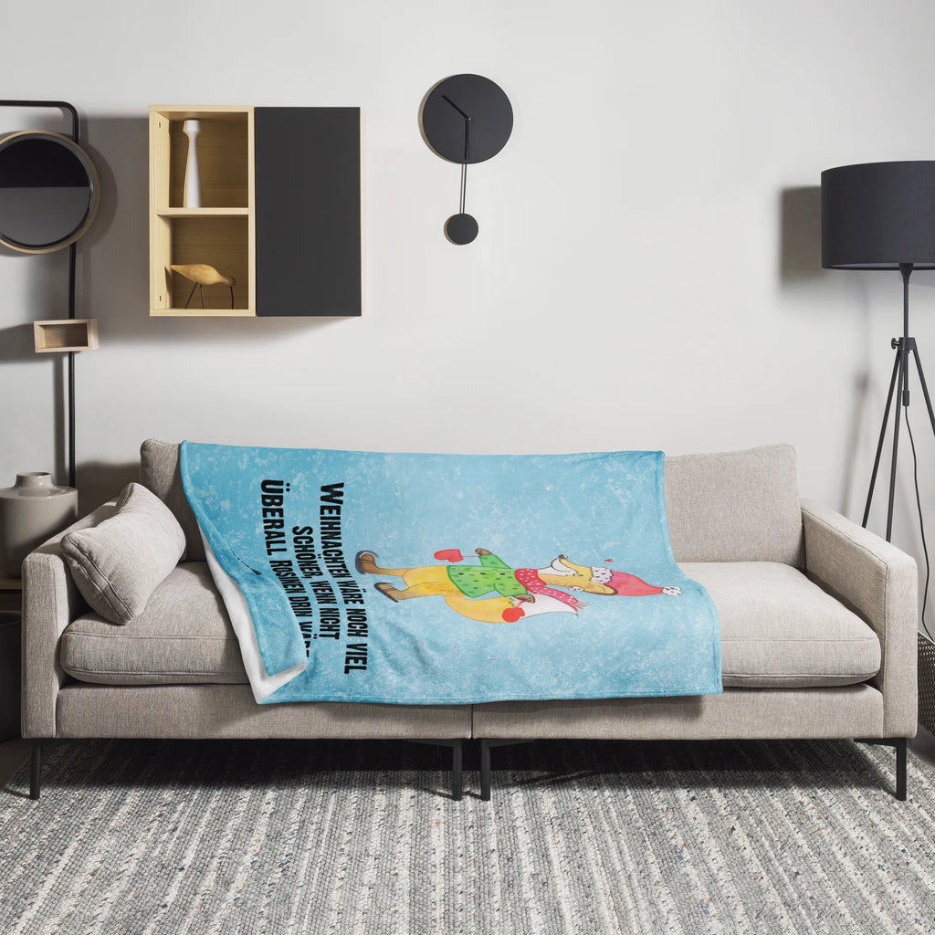 Blanket Fox skates Tagesdecke, Wolldecke, Sofadecke, Decke, Wohndecke, Winter, Weihnachten, Weihnachtsdeko, Nikolaus, Advent, Heiligabend, Wintermotiv, Weihnachtsbaum, Weihnachtstage, Tannenbaum, Weihnachtszeit, Weihnachtsmann