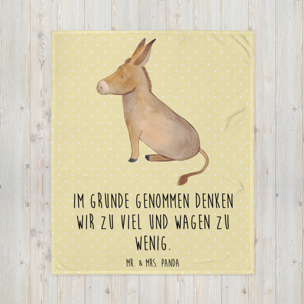 Blanket Donkey Wohndecke, Wolldecke, Decke, Tagesdecke, Sofadecke, Tiermotive, Gute Laune, lustige Sprüche, Tiere, Lebensmut, zuversicht, erfolg, Ziel, Lebensglück, tapferkeit, Lebensziel, Weisheit, Esel, Mut, positive gedanken
