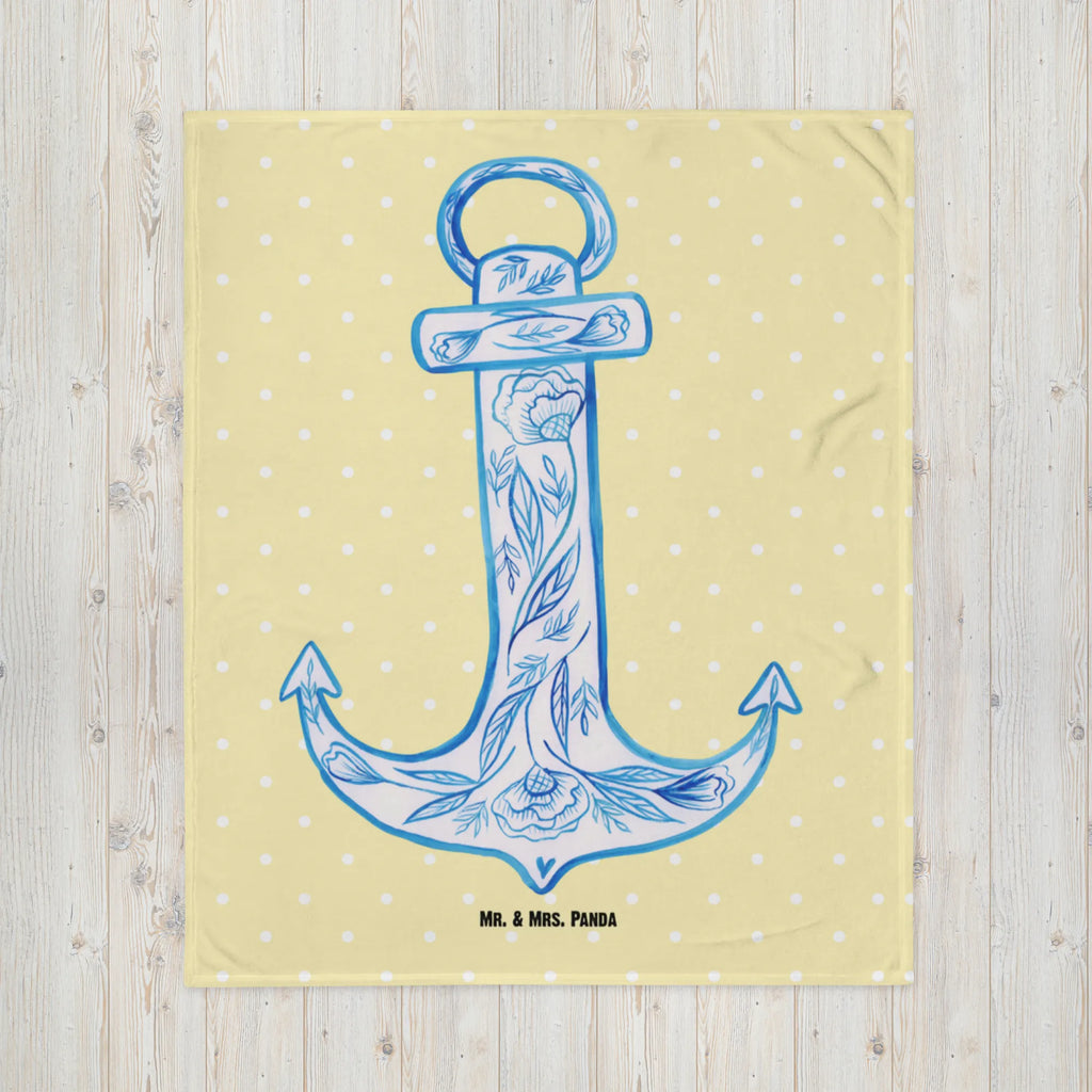 Blanket anchor Blue sofa throw, cozy blanket, plush blanket, throw blanket, Sherpa blanket, fleece blanket, warm blanket, snuggle blanket, small animals, cute, funny, cute animal motives, hand drawn, small world, funny sayings, good mood, happy, gifts, gift ideas, special gifts, animal lover, card