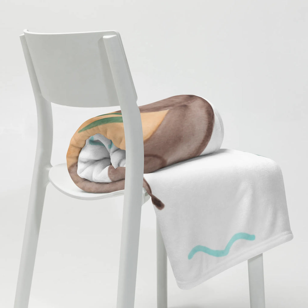 Koc wydra lilia wodna Sofadecke, Wolldecke, Tagesdecke, Wohndecke, Decke, Otter, Fischotter, Seeotter, Otter Seeotter See Otter