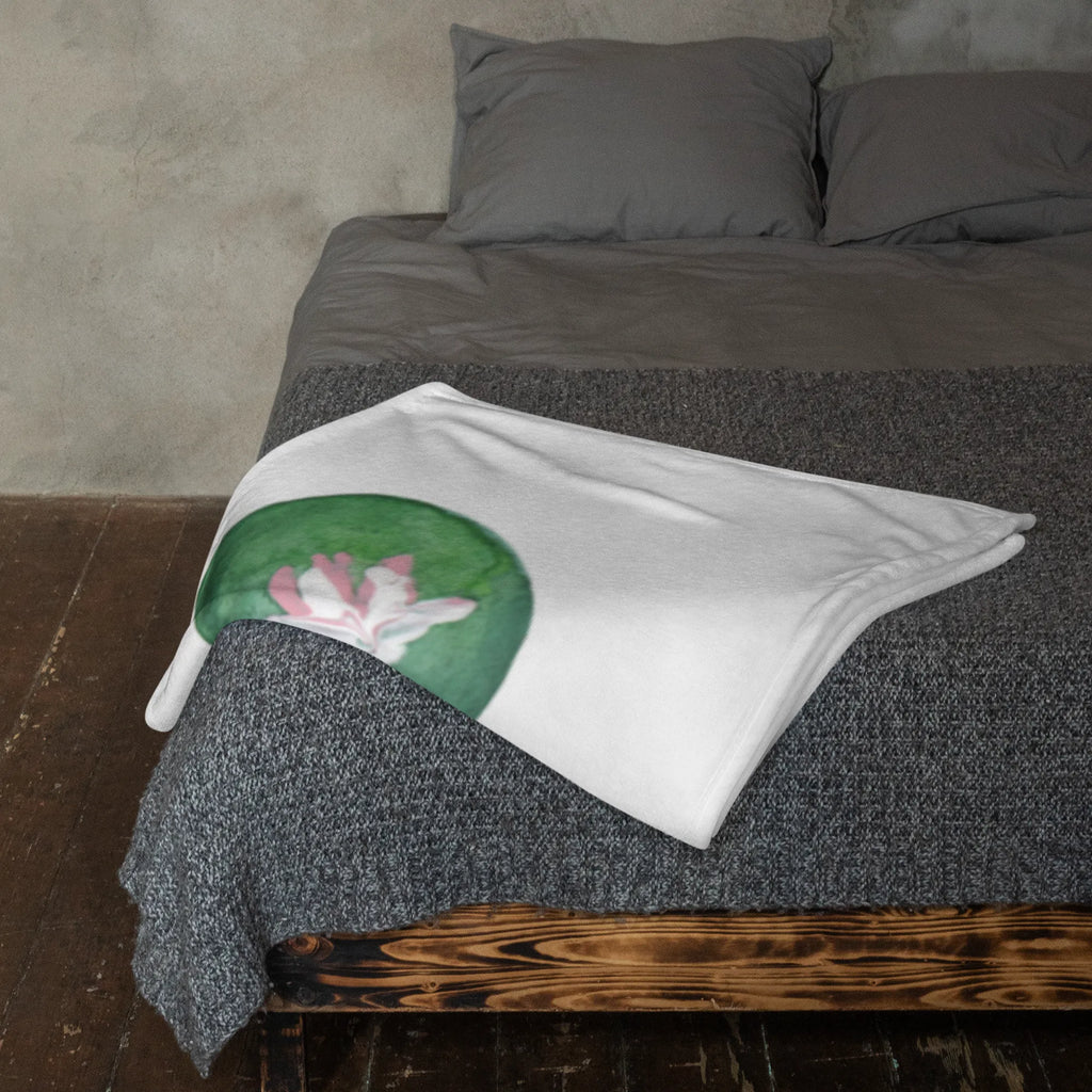 Koc wydra lilia wodna Sofadecke, Wolldecke, Tagesdecke, Wohndecke, Decke, Otter, Fischotter, Seeotter, Otter Seeotter See Otter