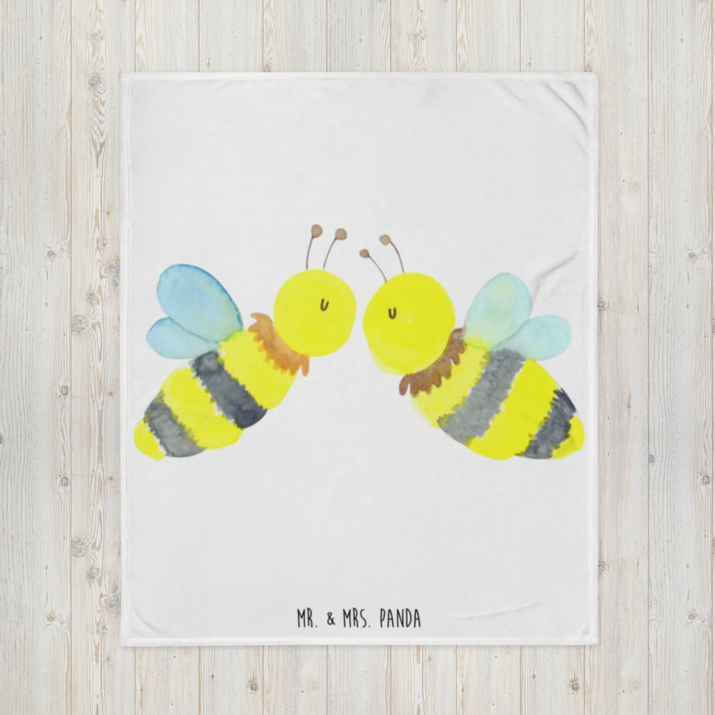 Kuscheldecke Biene Liebe Wolldecke, Tagesdecke, Decke, Wohndecke, Sofadecke, Biene, Wespe, Hummel