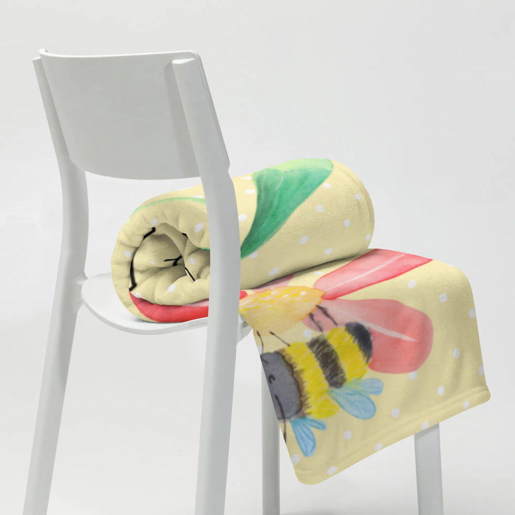 Blanket bumblebee flower sofa throw, plush blanket, throw blanket, snuggle blanket, Sherpa blanket, fleece blanket, warm blanket, cozy blanket, small animals, cute, funny, cute animal motives, hand drawn, small world, funny sayings, good mood, happy, gifts, gift ideas, special gifts, animal lover, card, fluffy, nature, bumble bee, wasp, bumblebees, flower, bee, field