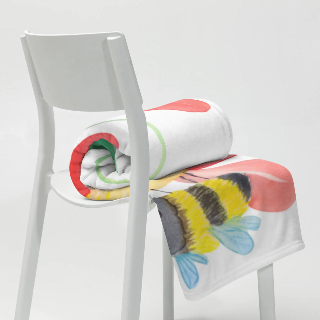 Blanket bumblebee flower sofa throw, plush blanket, throw blanket, snuggle blanket, Sherpa blanket, fleece blanket, warm blanket, cozy blanket, small animals, cute, funny, cute animal motives, hand drawn, small world, funny sayings, good mood, happy, gifts, gift ideas, special gifts, animal lover, card, fluffy, nature, bumble bee, wasp, bumblebees, flower, bee, field