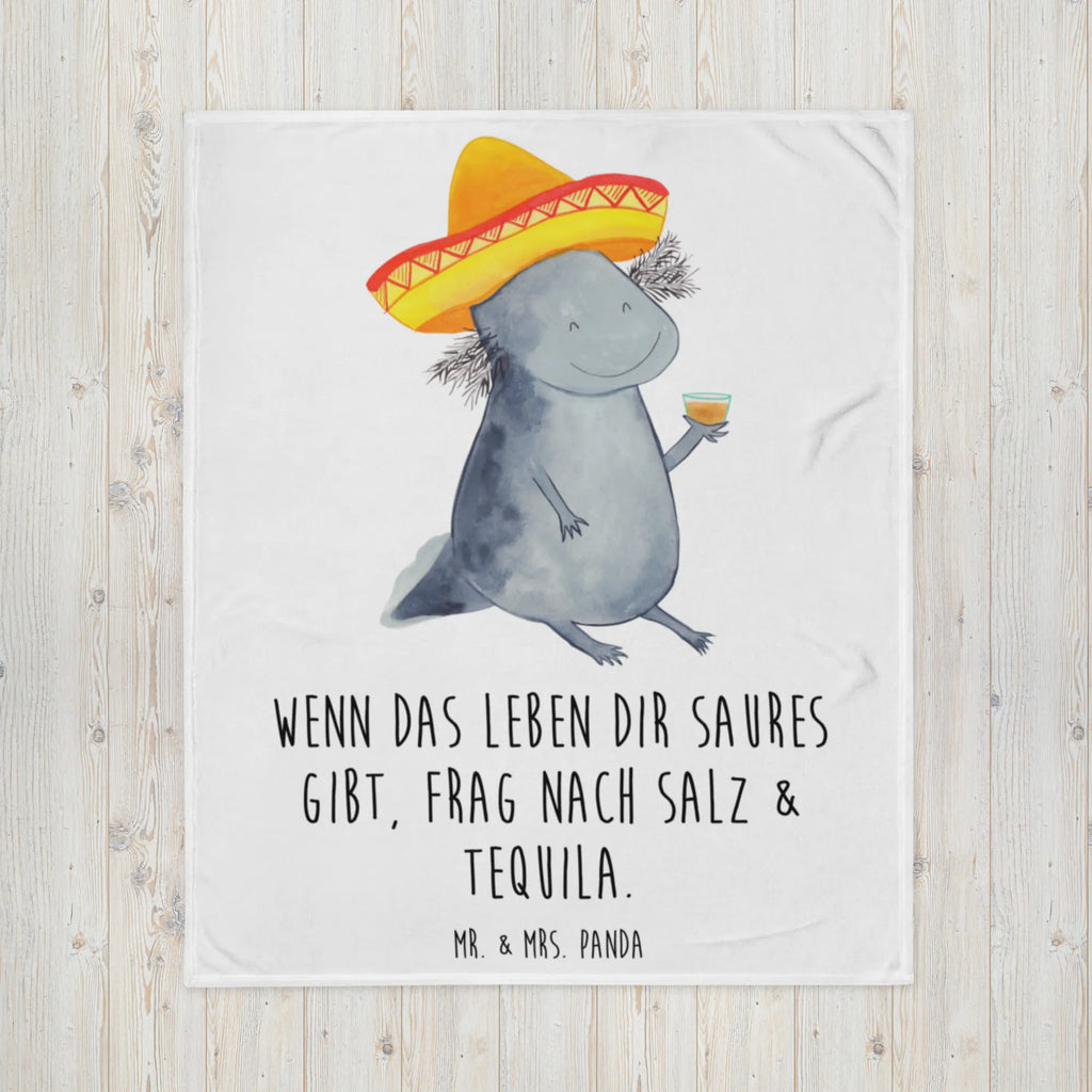 Blanket axolotl tequila Decke, Wolldecke, Sofadecke, Wohndecke, Tagesdecke, Axolotl, Molch, Schwanzlurch, Sombrero, Axolot, Feuersalamander, Mexiko, Feuerdrache, Spruch, Zitrone, Mexico, Lurche, Lurch, Motivation, Tequila