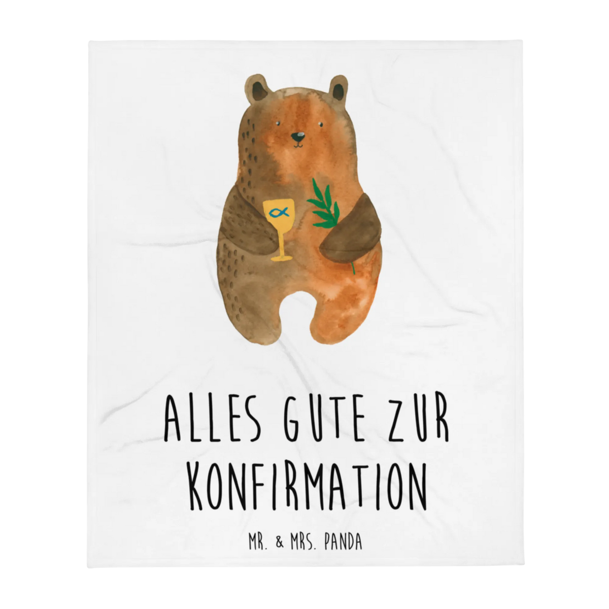 Blanket bear confirmation teddy bear, cuddly toy, evangelic, church, confirmation, service