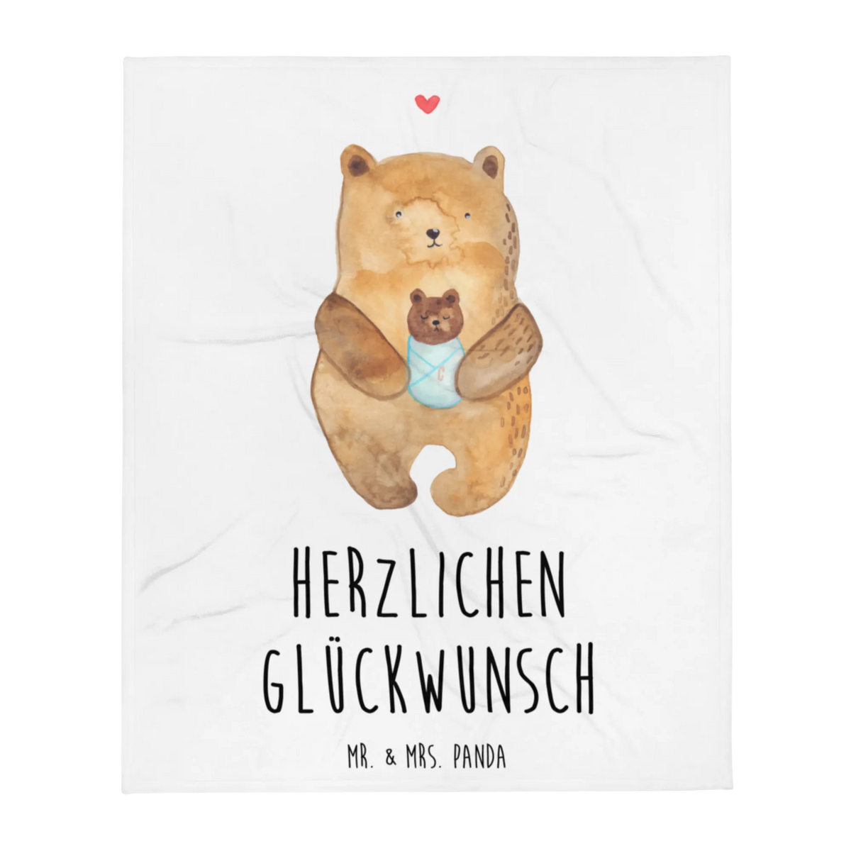 Blanket bear infant teddy bear, cuddly toy, mother, baptized child, nephew, grandson, parents, birth, baptism, niece, birthday, congratulations, grandchild