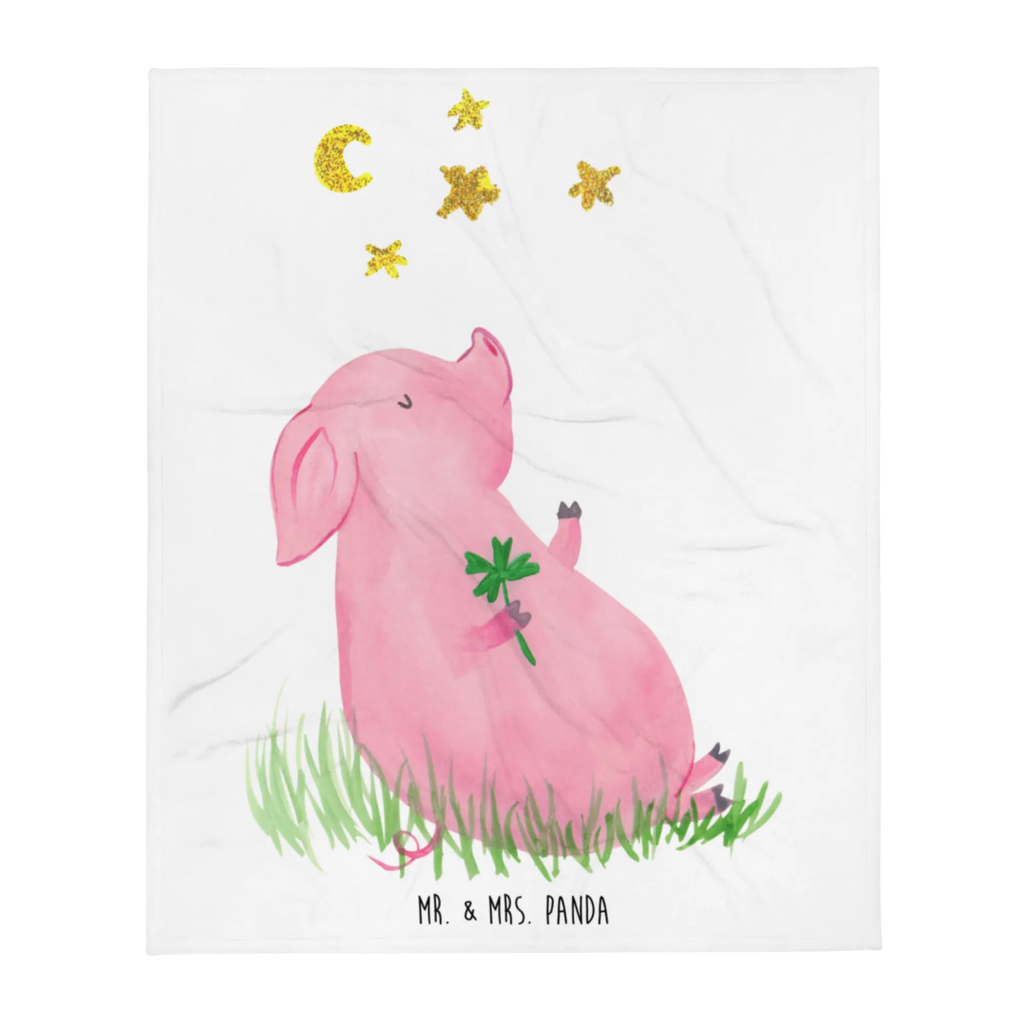 Kuscheldecke Schwein Glück Wohndecke, Decke, Tagesdecke, Wolldecke, Sofadecke, Tiermotive, Gute Laune, lustige Sprüche, Tiere, Schweinchen, Schwein, Ziele, Sterne, Sernchen, Glücksschwein. Glück, Träume, Motivation, Glücksbringer
