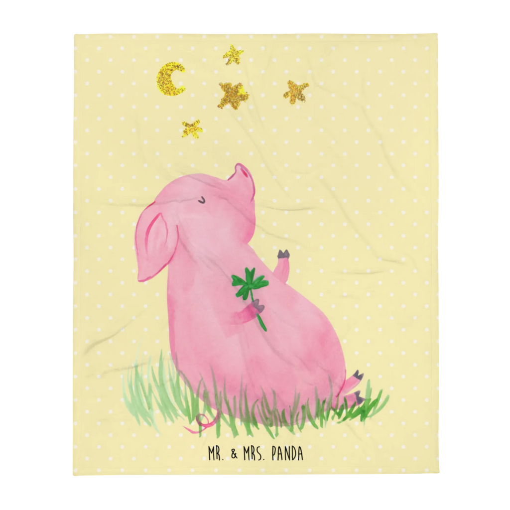 Kuscheldecke Schwein Glück Wohndecke, Decke, Tagesdecke, Wolldecke, Sofadecke, Tiermotive, Gute Laune, lustige Sprüche, Tiere, Schweinchen, Schwein, Ziele, Sterne, Sernchen, Glücksschwein. Glück, Träume, Motivation, Glücksbringer