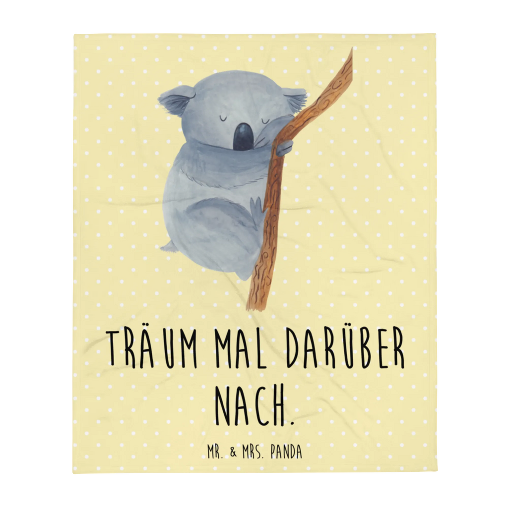Kuscheldecke Koalabär Sofadecke, Decke, Tagesdecke, Wolldecke, Wohndecke, Tiermotive, Gute Laune, lustige Sprüche, Tiere, schlafen, träumen, Bär, Koalabär, Koala, Schlafzimmer, Traumland, Traum